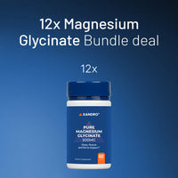12x Magnesium Glycinate 500 mg