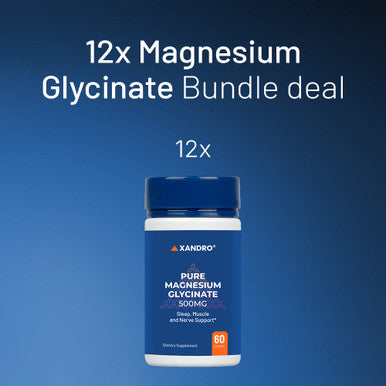 12x Magnesium Glycinate 500 mg
