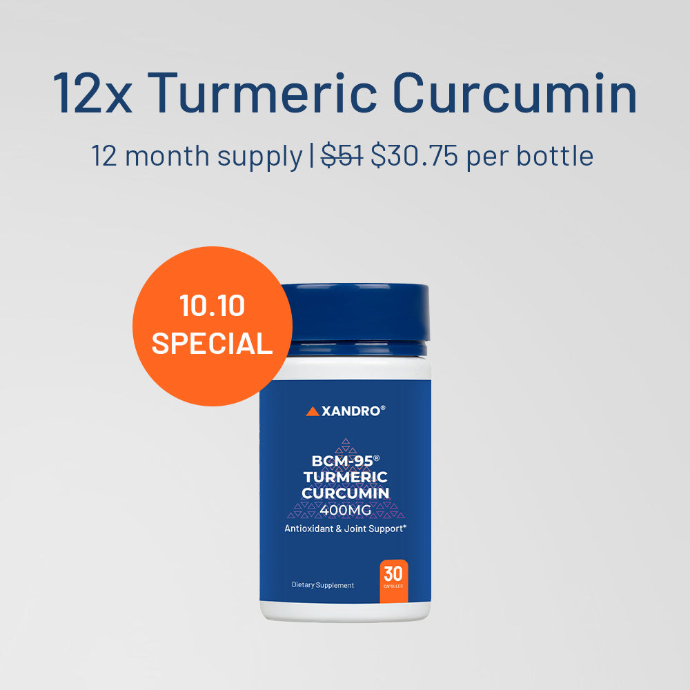 12x BCM-95® TURMERIC CURCUMIN - Joint & Gut Support