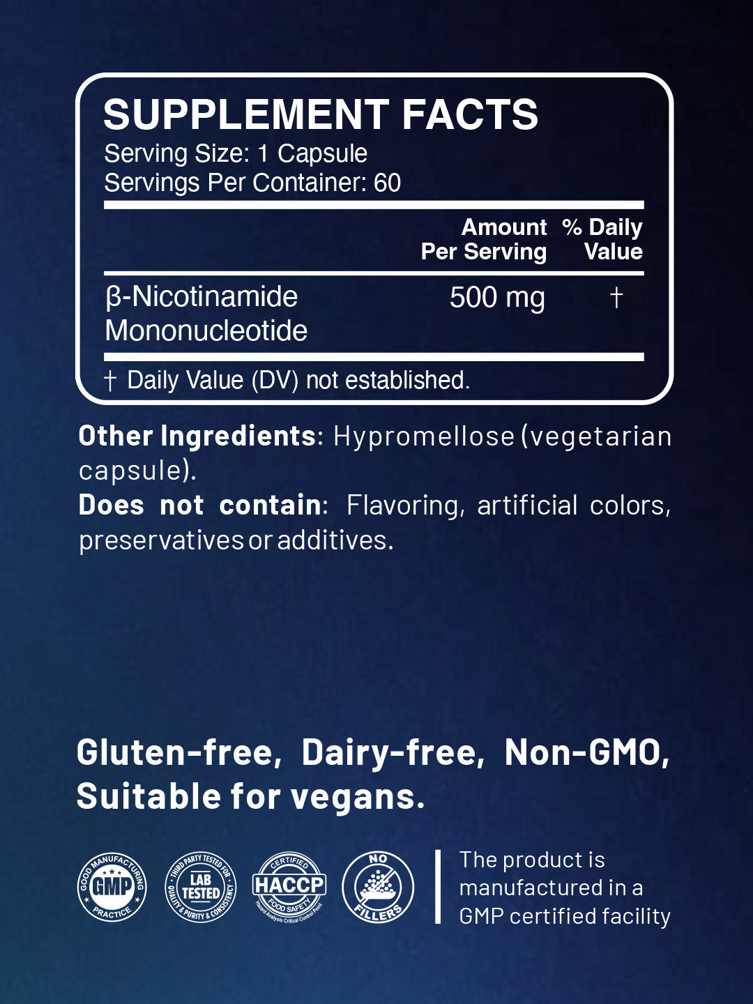 Pure NMN 500 MG – Cellular Energy