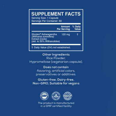 12x Shoden® Ashwagandha 120 mg