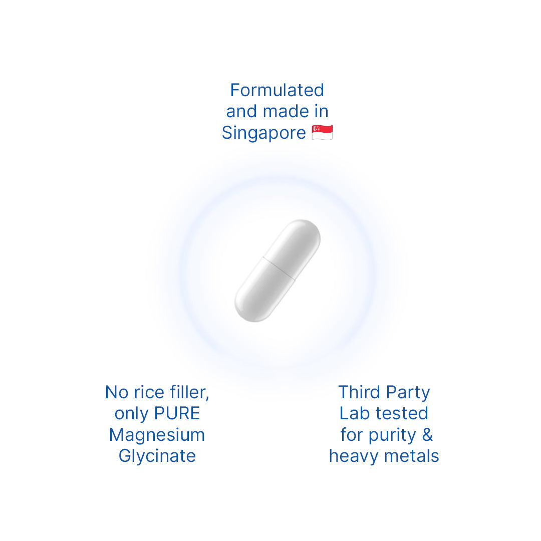 [9.9] 1x Pure Magnesium Glycinate 500 mg