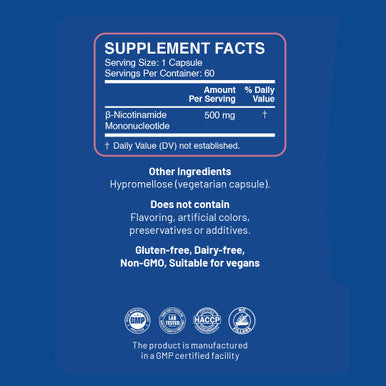 12x Pure NMN 500 MG