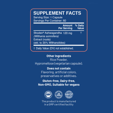 12x Shoden® Ashwagandha 120 mg
